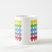 Georgia Heart Pattern Rainbow Koffiemok (Center)