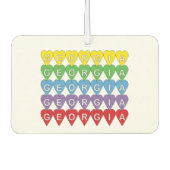 Georgia Hearts Rainbow Luchtverfrisser (Voorkant)