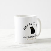 Georgia Home Sweet Home Famille Monogramme Mug (Devant droit)