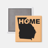 Georgia Home weg van State Fridge Magnet Magneet (Voorkant / Achterkant)