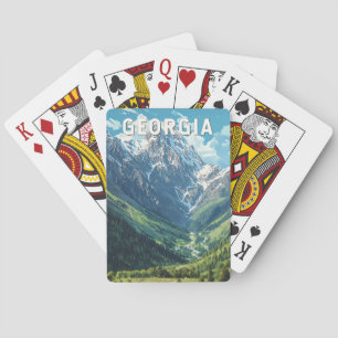 Georgia Illustration Travel Art Vintage Pokerkaarten