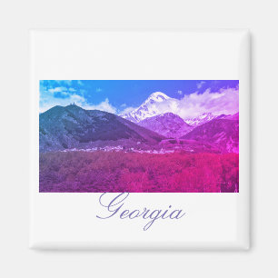 Georgia Kazbegi Architecture Nature Magnet