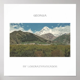 Georgia Kazbegi Architecture Natuur Poster