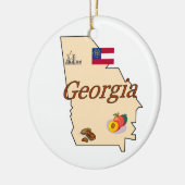 Georgia kerstboomversiering keramisch ornament (Links)