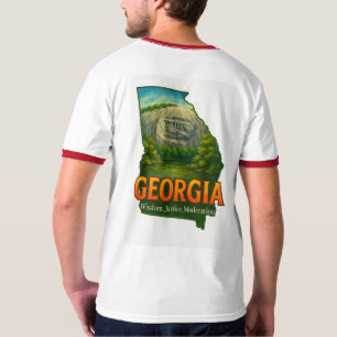 Georgia   Levendige Staats trots T-shirt