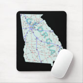 Georgia Map Mousepad Muismat (Met muis)
