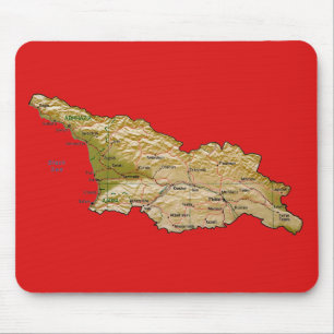 Georgia Map Mousepad Muismat