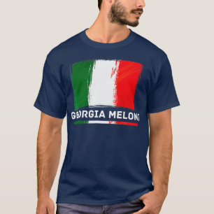 Georgia Meloni Italy Hero Flag T-shirt