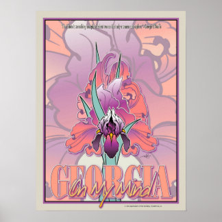 Georgia met mijn gedachten poster