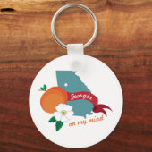 Georgia met mijn gedachten sleutelhanger (Voorkant)