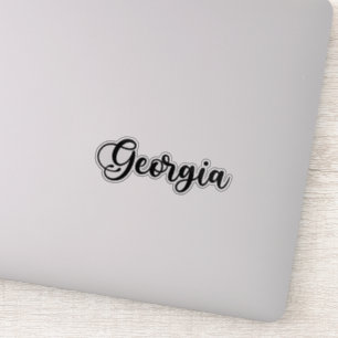 Georgia Naam - Handgeschreven kalligrafie Sticker