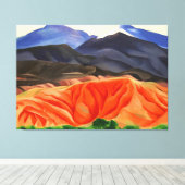 georgia o ' keeffe canvas afdruk (Insitu (Houten vloer))