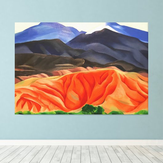 georgia o ' keeffe canvas afdruk (Insitu (Houten vloer))