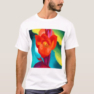 Georgia O Keeffe Red Canna T-shirt