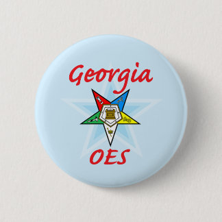 Georgia OES pin Ronde Button 5,7 Cm