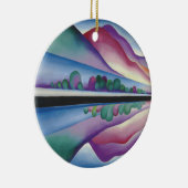 Georgia_O'Keeffe - Lake George Reflection Keramisch Ornament (Rechts)