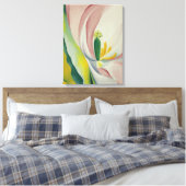 Georgia O'Keeffe - Roze tulpen Canvas Afdruk (Insitu (Slaapkamer))