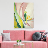 Georgia O'Keeffe - Roze tulpen Canvas Afdruk (Insitu (Woonkamer))