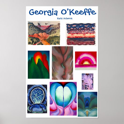 Georgia O'Keeffe, Vroege kunst, Poster (Voorkant)