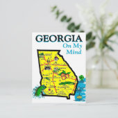 Georgia On My Mind Ansichtkaart Briefkaart (Staand voorkant)