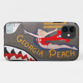 Georgia Peach B-24 Nose Art ( feesten) Case-Mate iPhone Case (Achterkant (horizontaal))