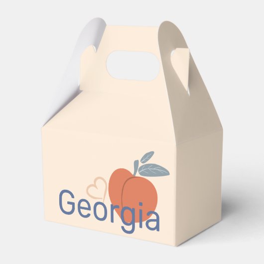 Georgia Peach Bedankdoosjes (Voorkant Zijde)