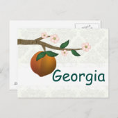 Georgia Peach Briefkaart (Voorkant / Achterkant)