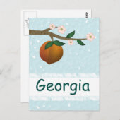 Georgia Peach Briefkaart (Voorkant / Achterkant)