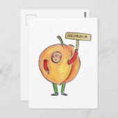 Georgia Peach Briefkaart (Voorkant / Achterkant)