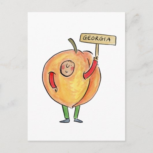 Georgia Peach Briefkaart (Voorkant)