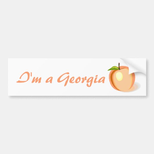 Georgia Peach bumper sticker (Voorkant)