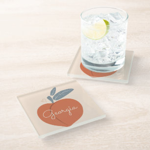 Georgia Peach Glazen Onderzetter