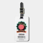 Georgia Peach Logo Bagagelabel (Voorkant verticaal)