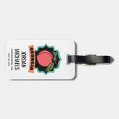 Georgia Peach Logo Bagagelabel (Achterkant horizontaal)