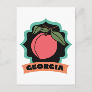 Georgia Peach Logo Briefkaart