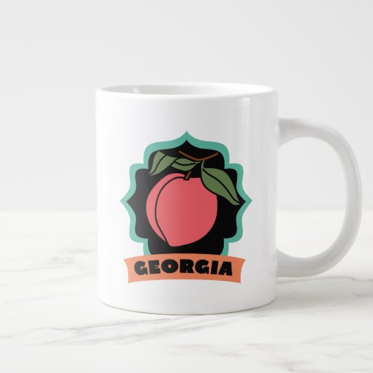 Georgia Peach Logo Extra Grote Beker (Rechts)