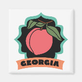 Georgia Peach Logo Magneet (Voorkant)
