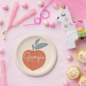 Georgia Peach Papieren Bordje (Feest)