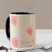 Georgia Peach Pattern Mug