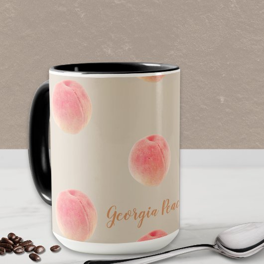 Georgia Peach Pattern Mug Mok