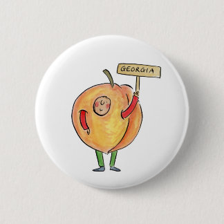 Georgia Peach Ronde Button 5,7 Cm