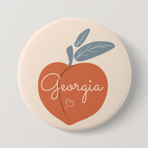 Georgia Peach Ronde Button 7,6 Cm