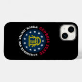 GEORGIA PEACH STATE FLAG Case-Mate iPhone CASE (Achterkant (horizontaal))
