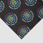GEORGIA PEACH STATE FLAG TISSUEPAPIER (Detail)