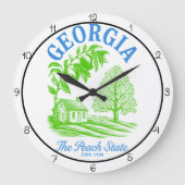 Georgia Peach State Home Grote Klok (Voorkant)