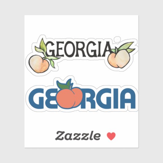 Georgia Peach Sticker (Vel)