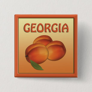 Georgia Peaches Button
