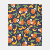 Georgia Peaches & Peach Blossom Fleece Deken (Voorkant)