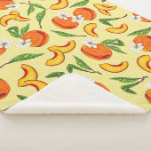 Georgia Peaches & Peach Blossom Sherpa Deken (3/4)