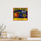 Georgia Peaches Poster (Keuken)